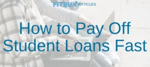 how to pay off student loans faster